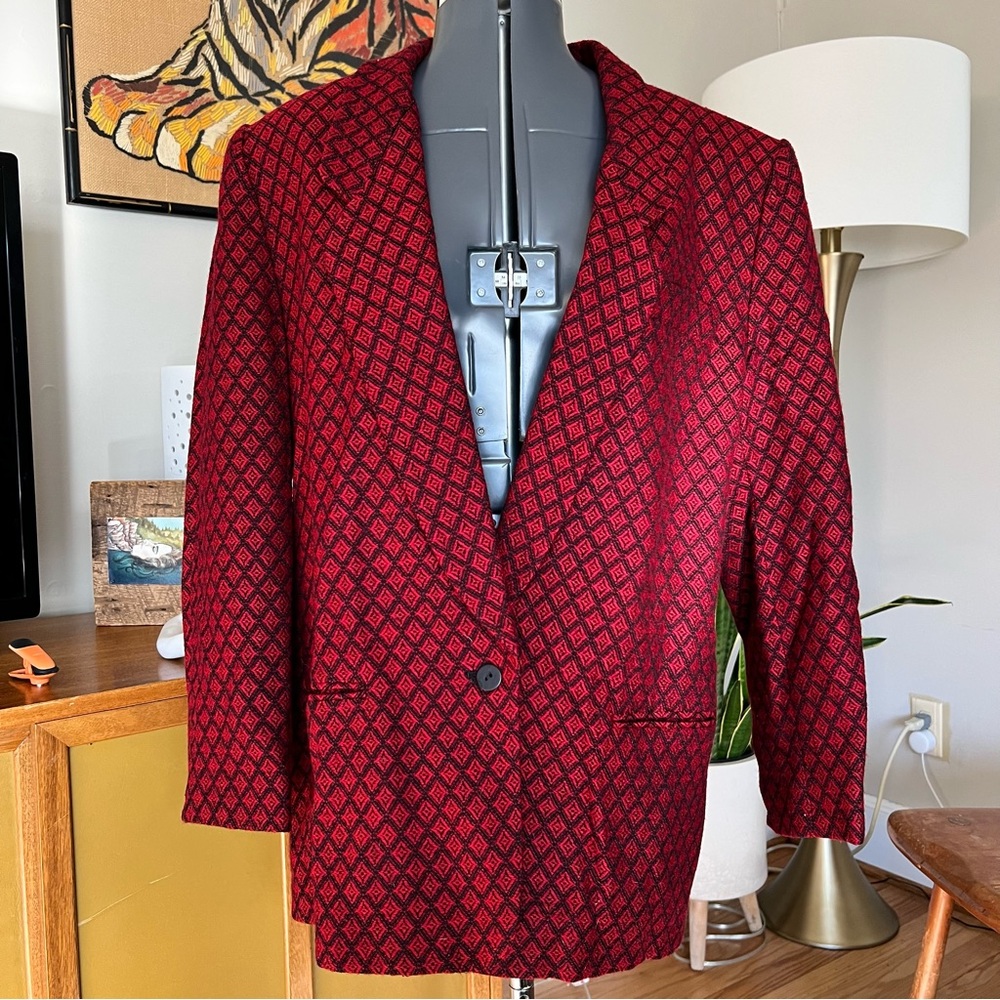 Vintage Calvin Klein Studio Wool Blazer/Jacket Size 14